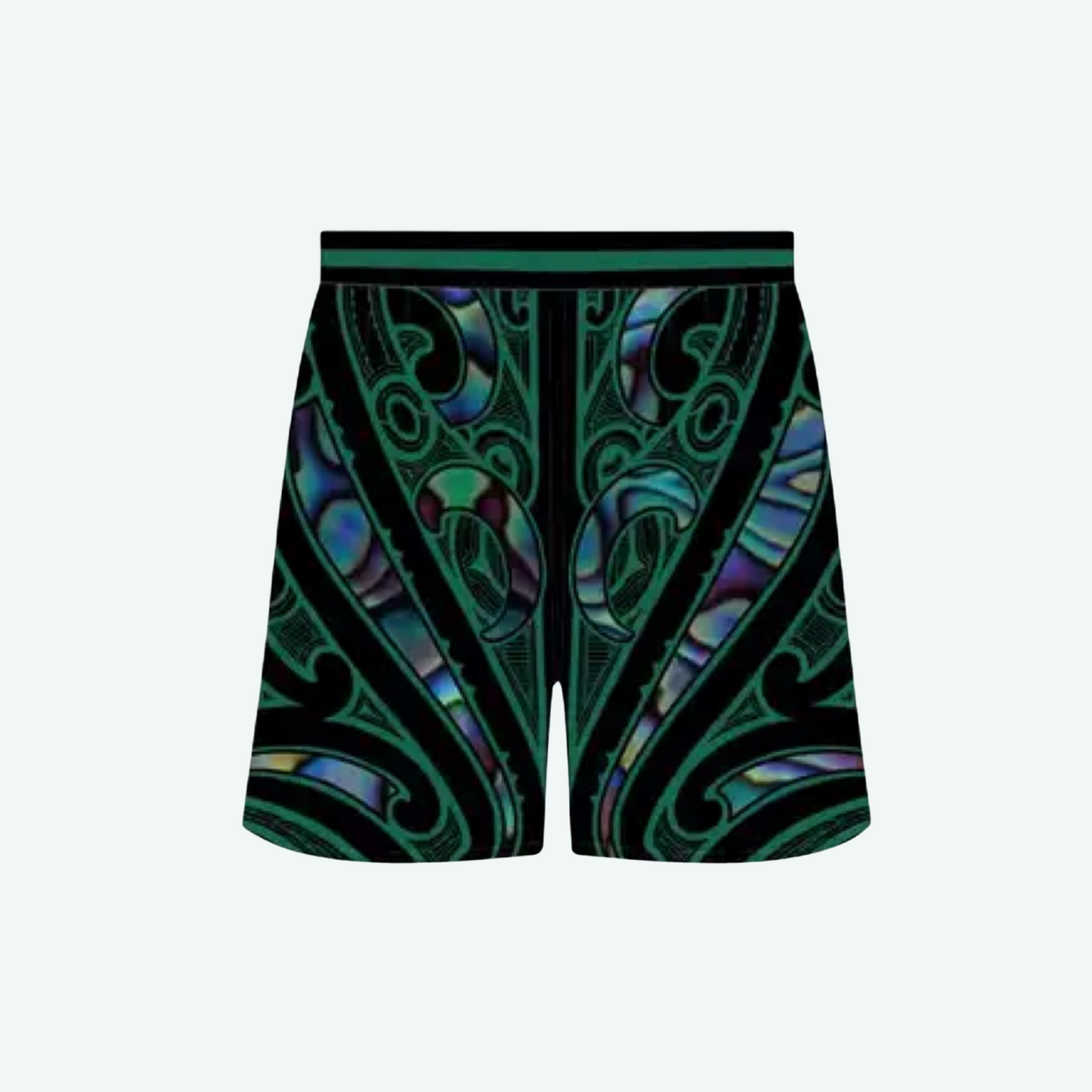 Shorts-Green Paua