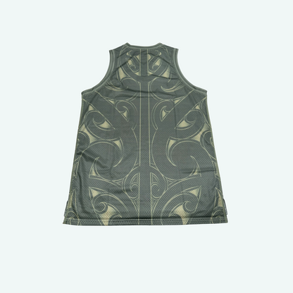 Whenua Singlet Green