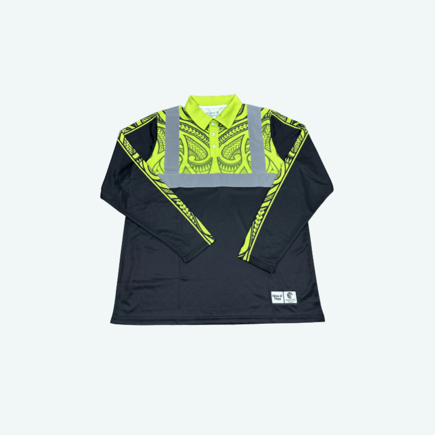 Hi-Viz Reflective Yellow Long Sleeve Polo